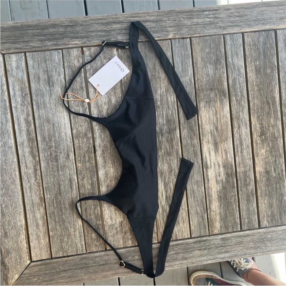 Quince Black Bikini Top